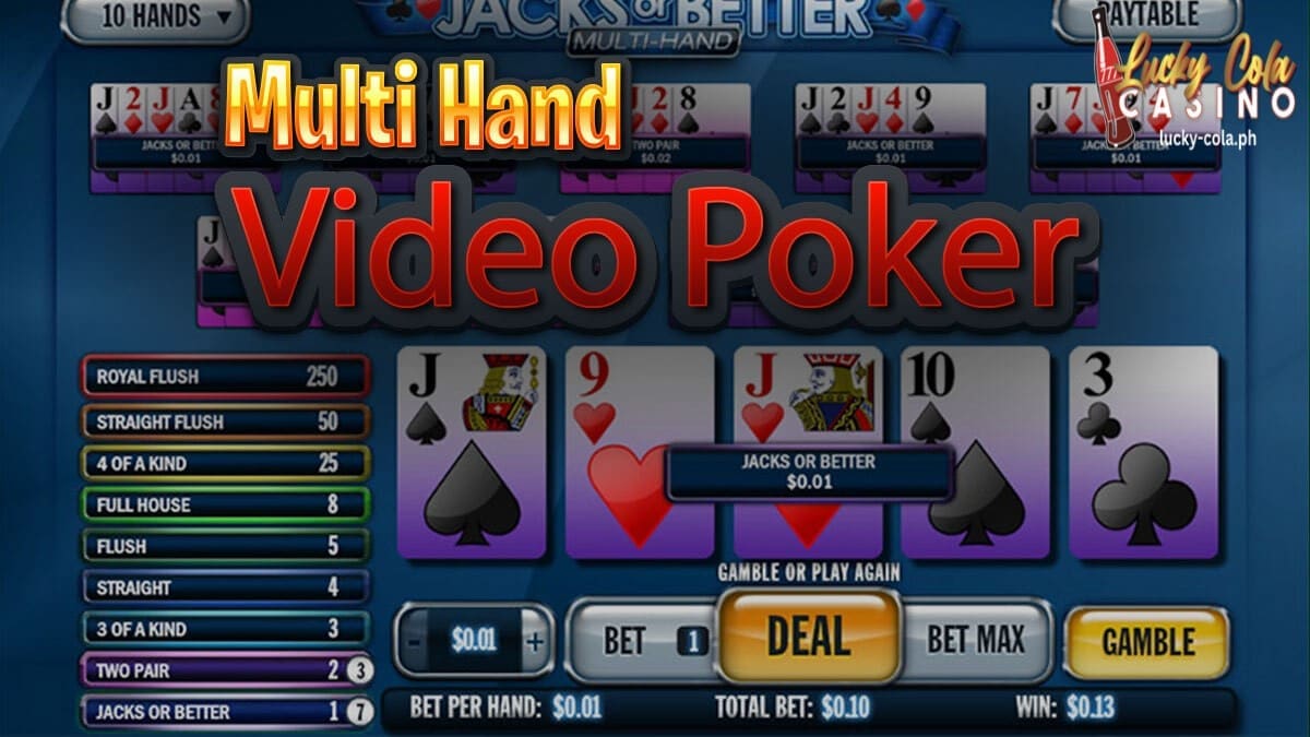 Ang Multi-Hand Video Poker Games ba ay nagbabayad ng Higit sa Single-Hand Variant? 1 Ang Multi Hand Video Poker Games ba ay nagbabayad ng Higit sa Single Hand Variant Lucky Cola