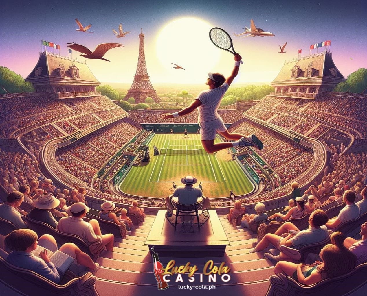 Tennis 6 na Matagumpay na mga Laban at Grand Slam Lucky Cola